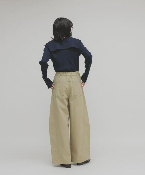 KBF（ケイビーエフ）の「WIDEコクーンパンツ（その他パンツ・レディース・ベージュ系その他/アイボリー/チャコールグレー・ONE）」の14枚目の写真