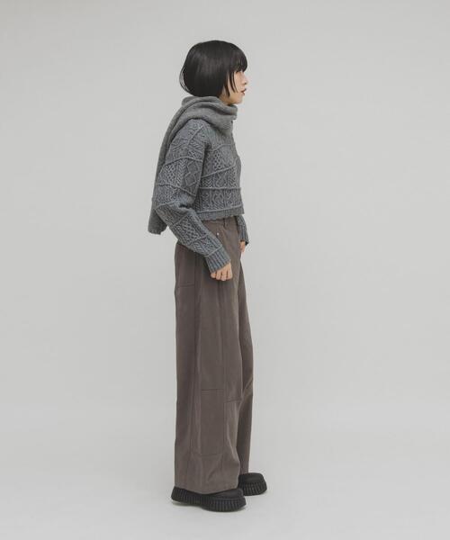 KBF（ケイビーエフ）の「WIDEコクーンパンツ（その他パンツ・レディース・ベージュ系その他/アイボリー/チャコールグレー・ONE）」の13枚目の写真