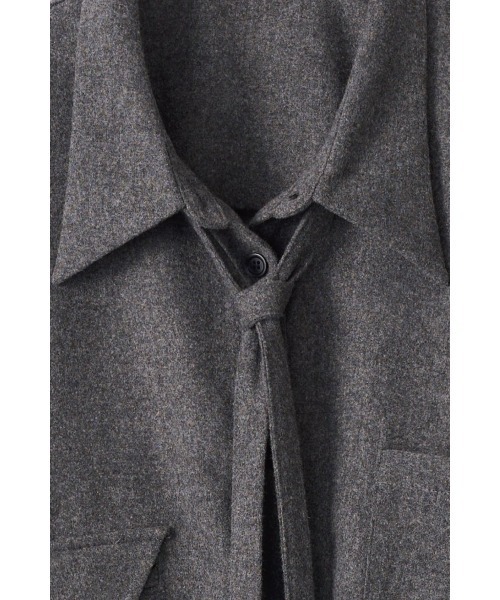 Knuth Marf（クヌースマーフ）の「warm string shirt（シャツ/ブラウス・レディース・アイボリー/グレー・FREE）」の17枚目の写真