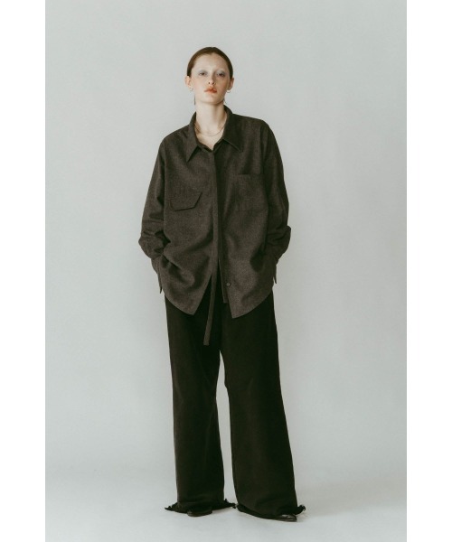 Knuth Marf（クヌースマーフ）の「warm string shirt（シャツ/ブラウス・レディース・アイボリー/グレー・FREE）」の20枚目の写真