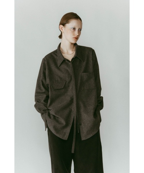 Knuth Marf（クヌースマーフ）の「warm string shirt（シャツ/ブラウス・レディース・アイボリー/グレー・FREE）」の21枚目の写真