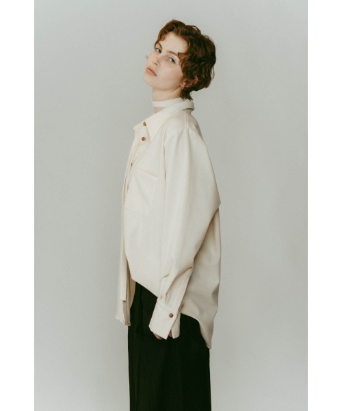 Knuth Marf（クヌースマーフ）の「warm string shirt（シャツ/ブラウス・レディース・アイボリー/グレー・FREE）」の12枚目の写真