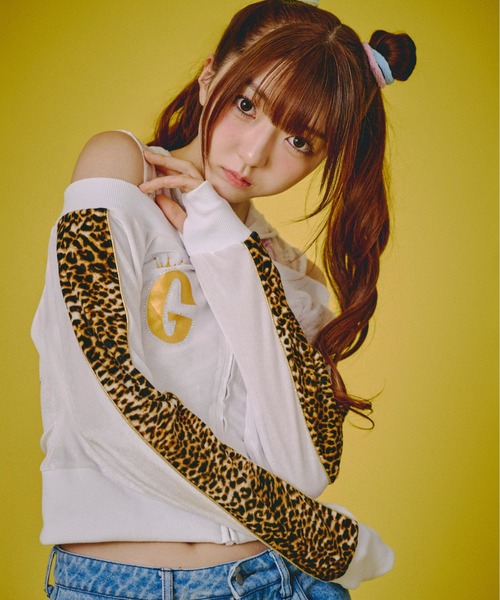 GALFY(ガルフィー)の「『GALFY/ガルフィー』いにしえネオ GALSETUP【Z】(セットアップ・レディース・ホワイト/ブラック/ピンク・FREE)」の2枚目の写真