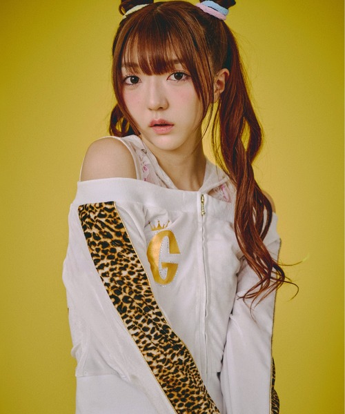 GALFY(ガルフィー)の「『GALFY/ガルフィー』いにしえネオ GALSETUP【Z】(セットアップ・レディース・ホワイト/ブラック/ピンク・FREE)」の4枚目の写真