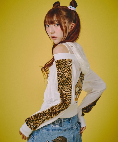 GALFY(ガルフィー)の「『GALFY/ガルフィー』いにしえネオ GALSETUP【Z】(セットアップ・レディース・ホワイト/ブラック/ピンク・FREE)」の7枚目の写真