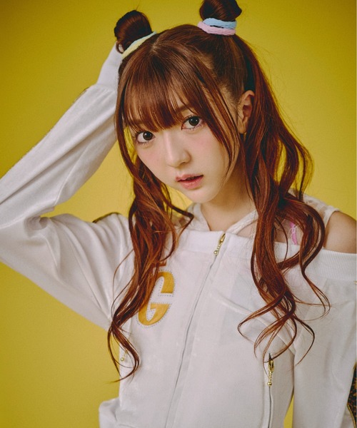 GALFY(ガルフィー)の「『GALFY/ガルフィー』いにしえネオ GALSETUP【Z】(セットアップ・レディース・ホワイト/ブラック/ピンク・FREE)」の5枚目の写真