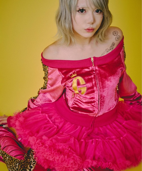 GALFY(ガルフィー)の「『GALFY/ガルフィー』いにしえネオ GALSETUP【Z】(セットアップ・レディース・ホワイト/ブラック/ピンク・FREE)」の19枚目の写真