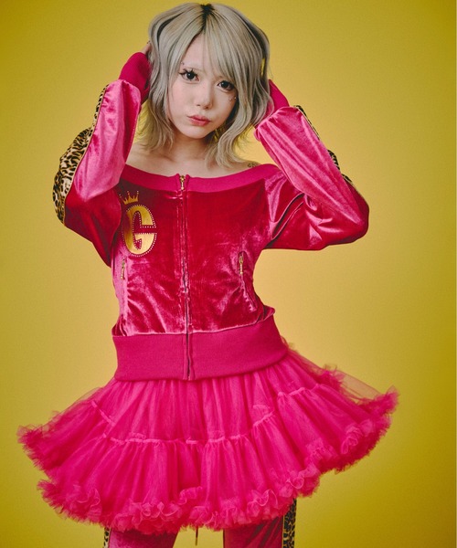 GALFY(ガルフィー)の「『GALFY/ガルフィー』いにしえネオ GALSETUP【Z】(セットアップ・レディース・ホワイト/ブラック/ピンク・FREE)」の22枚目の写真
