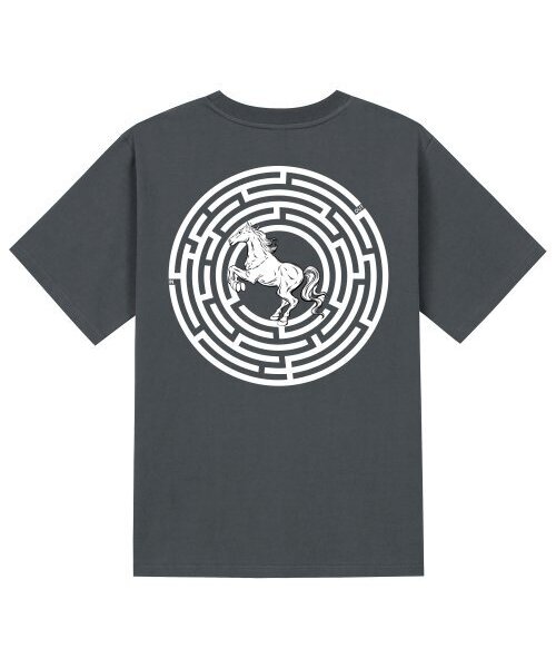 KAN6312(カン6312)の「KTG0038 サークルミロ 半袖Tシャツ - グレー(Tシャツ/カットソー・メンズ・その他・LARGE/MEDIUM/SMALL/X-LARGE)」の1枚目の写真