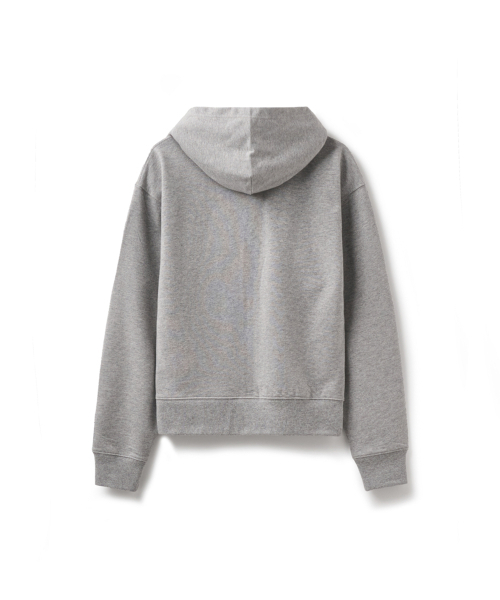 ERER(エルエル)の「Vintage Label Zip-up Hoodie Melange Gray(パーカー・レディース・アッシュグレー・1/2)」の2枚目の写真
