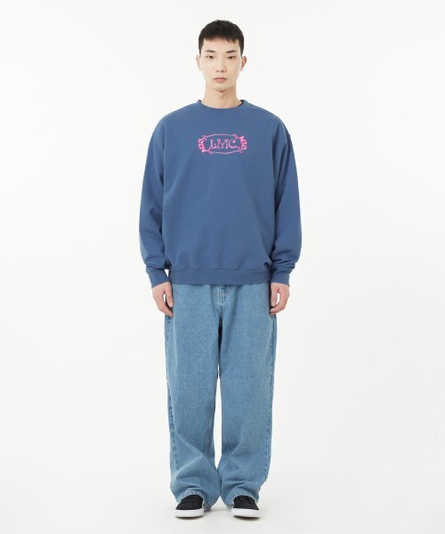 LMCの「FLOWER OVAL SWEATSHIRT dark blue（スウェット・レディース・その他・MEDIUM/X-LARGE/LARGE）」の2枚目の写真