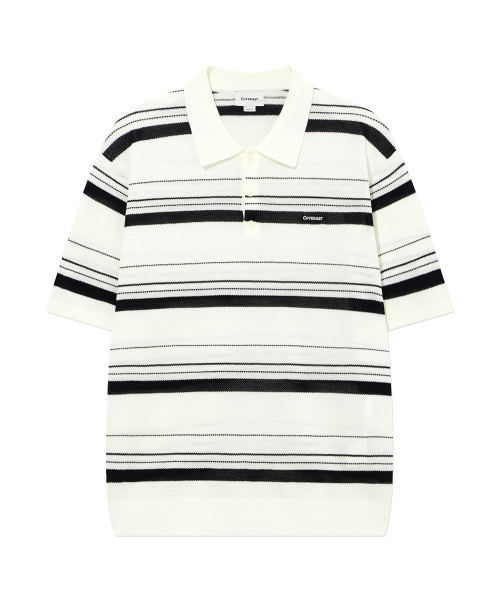 COVERNAT(カバーナット)の「マルチストライプハーフニットアイボリー(ニット/セーター・レディース・その他・SMALL/MEDIUM/LARGE/X-LARGE)」の2枚目の写真