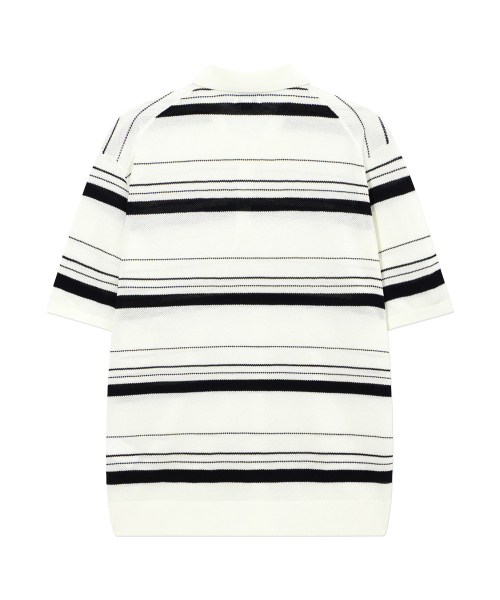 COVERNAT(カバーナット)の「マルチストライプハーフニットアイボリー(ニット/セーター・レディース・その他・SMALL/MEDIUM/LARGE/X-LARGE)」の3枚目の写真