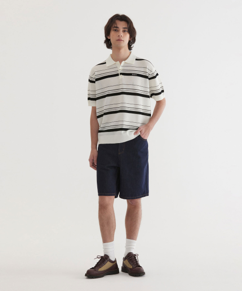 COVERNAT(カバーナット)の「マルチストライプハーフニットアイボリー(ニット/セーター・レディース・その他・SMALL/MEDIUM/LARGE/X-LARGE)」の4枚目の写真