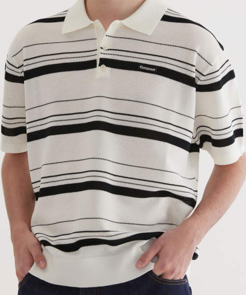 COVERNAT(カバーナット)の「マルチストライプハーフニットアイボリー(ニット/セーター・レディース・その他・SMALL/MEDIUM/LARGE/X-LARGE)」の7枚目の写真
