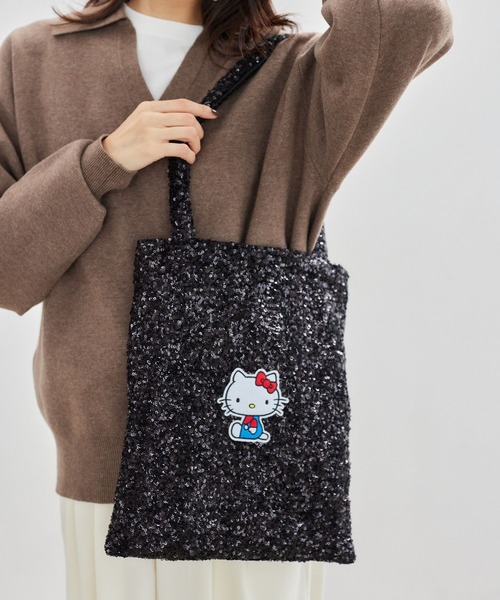 BARNYARDSTORM（バンヤードストーム）の「BARNYARDSTORM / 【HELLO KITTY】スパンコールトートバッグ（トートバッグ・レディース・ブラック/グレー・FREE）」の10枚目の写真