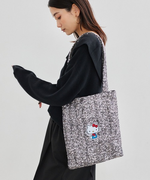 BARNYARDSTORM（バンヤードストーム）の「BARNYARDSTORM / 【HELLO KITTY】スパンコールトートバッグ（トートバッグ・レディース・ブラック/グレー・FREE）」の11枚目の写真