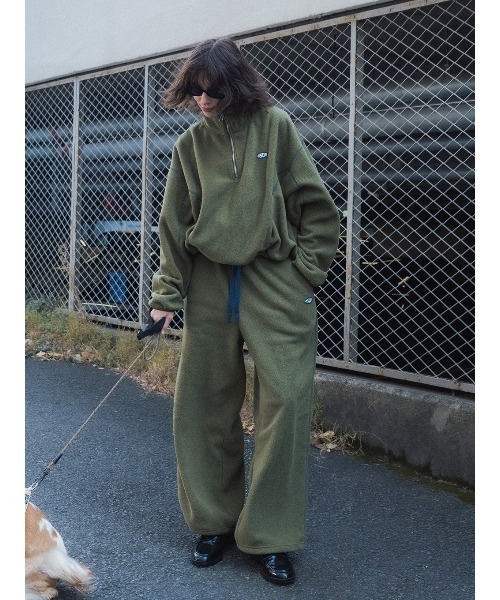 DISCUS(ディスカス)の「DISCUS FLEECE WIDE PANTS(その他パンツ・レディース・チョコ/カーキ・36/38)」の5枚目の写真