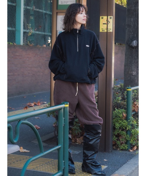 DISCUS(ディスカス)の「DISCUS FLEECE WIDE PANTS(その他パンツ・レディース・チョコ/カーキ・36/38)」の10枚目の写真