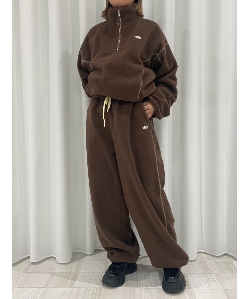 DISCUS(ディスカス)の「DISCUS FLEECE WIDE PANTS(その他パンツ・レディース・チョコ/カーキ・36/38)」の13枚目の写真