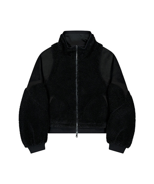 OJOS(オホス)の「Reversible Fleece Bomber Jacket / Black(その他アウター・レディース・その他・1/2/3)」の1枚目の写真