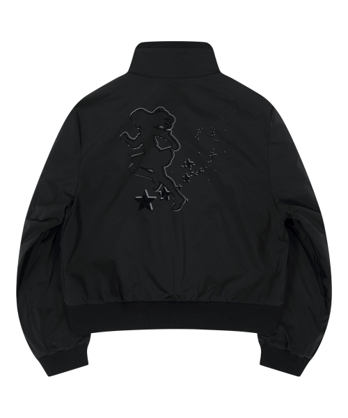 OJOS(オホス)の「Reversible Fleece Bomber Jacket / Black(その他アウター・レディース・その他・1/2/3)」の3枚目の写真