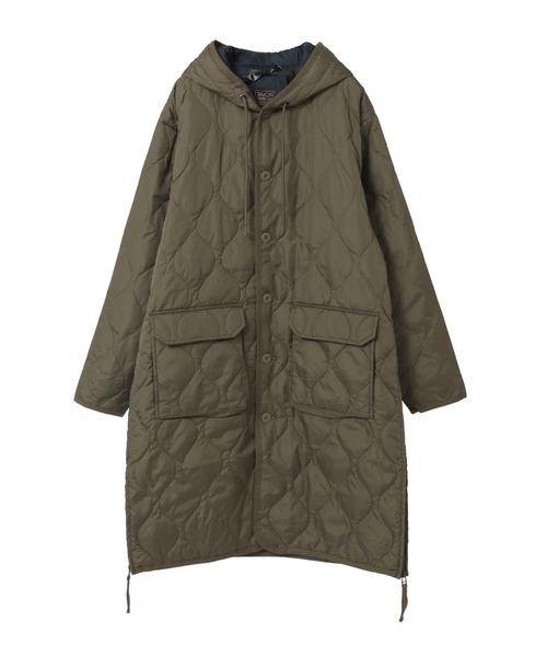 TAION /タイオン】フード付ロングダウン（ダウンジャケット/コート