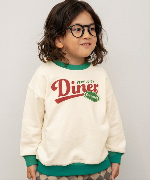 BREEZE(ブリーズ)の「アメリカンダイナートレーナー(スウェット・キッズ・その他11/ブルー/サックスブルー/アイボリー/その他12/グレー/キナリ/イエロー/オレンジ/グリーン・100/80/130/120/110/90/140)」の2枚目の写真