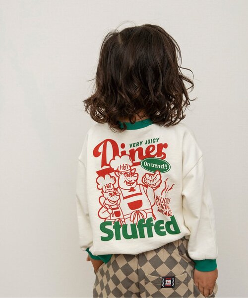 BREEZE(ブリーズ)の「アメリカンダイナートレーナー(スウェット・キッズ・その他11/ブルー/サックスブルー/アイボリー/その他12/グレー/キナリ/イエロー/オレンジ/グリーン・100/80/130/120/110/90/140)」の16枚目の写真