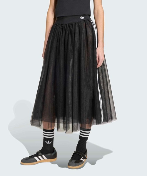 adidas（アディダス）の「アディダス オリジナルス チュールスカート / アディダスオリジナルス adidas Originals（スカート・レディース・ブラック/ピンク・XX-LARGE/X-SMALL/X-LARGE/SMALL/MEDIUM/LARGE）」の2枚目の写真