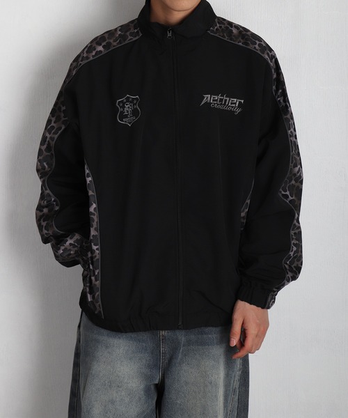 セール】ワンポイント刺繍 カモフラ チェック レオパード ライン切替