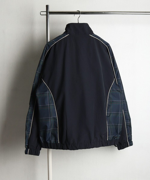 WESTSEA(ウエストシー)の「ワンポイント刺繍 カモフラ チェック レオパード ライン切替 ナイロブルゾン(ナイロンジャケット・メンズ・グレー/ブラック/ネイビー・S/M/L)」の11枚目の写真