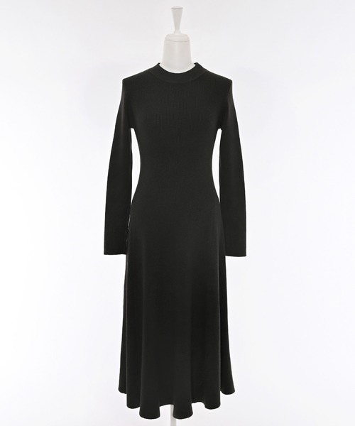 Narcissus（ナルシス）の「リブハイネックワンピース/シンプルニット/フレアワンピース（ワンピース・レディース・ブラック/グレー・FREE）」の8枚目の写真