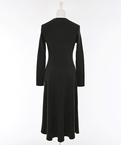 Narcissus（ナルシス）の「リブハイネックワンピース/シンプルニット/フレアワンピース（ワンピース・レディース・ブラック/グレー・FREE）」の9枚目の写真