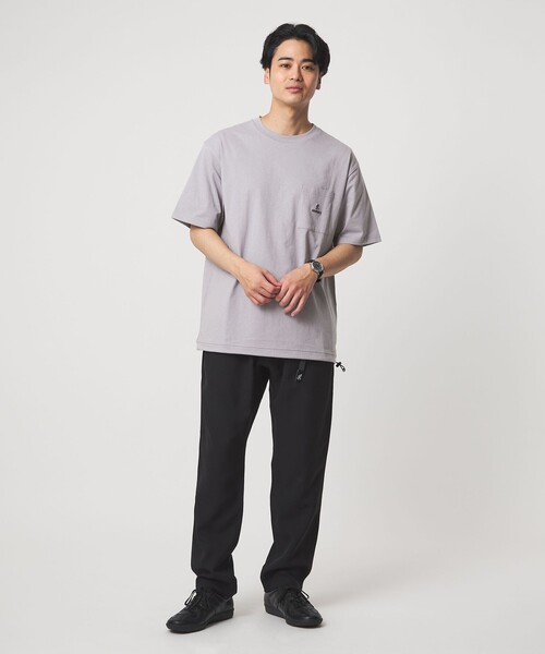 Gramicci(グラミチ)の「【別注】<Gramicci>GLR ドローストリング Tシャツ(Tシャツ/カットソー・メンズ・オフホワイト/ブラック/ライラック・M/L/XL)」の22枚目の写真
