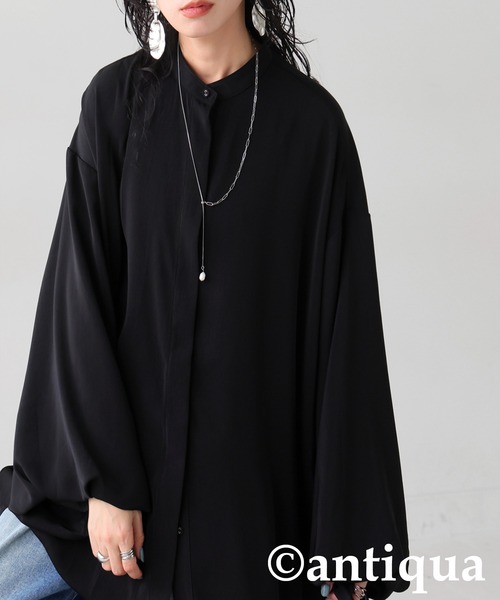 antiqua(アンティカ)の「バルーンスリーブ シャツ(シャツ/ブラウス・レディース・ブラック/ホワイト・ONESIZE)」の17枚目の写真