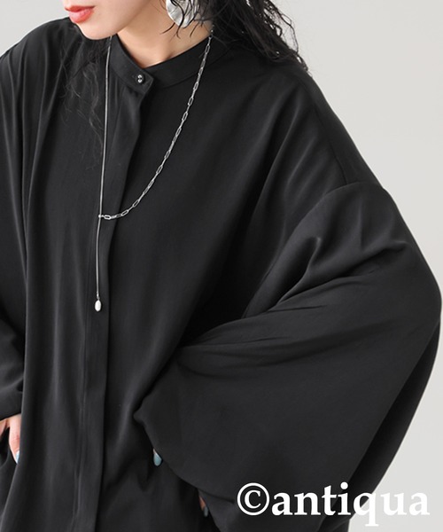 antiqua(アンティカ)の「バルーンスリーブ シャツ(シャツ/ブラウス・レディース・ブラック/ホワイト・ONESIZE)」の18枚目の写真