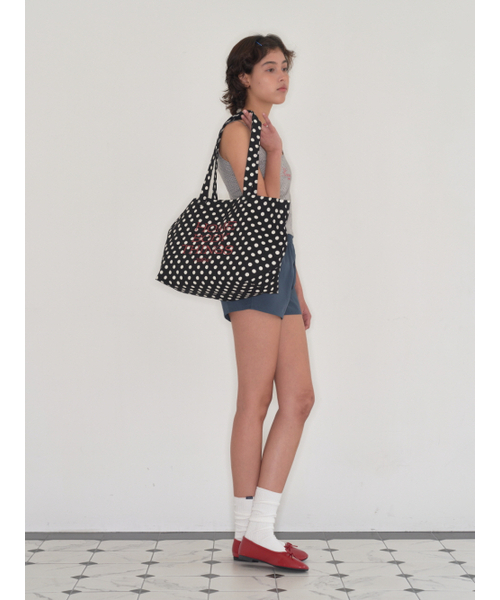 HOMEBODY THINGS（ホームバディ ティングズ）の「Homebody Classic Dot Bag (BLACK)（エコバッグ/サブバッグ・レディース・その他・FREE）」の3枚目の写真