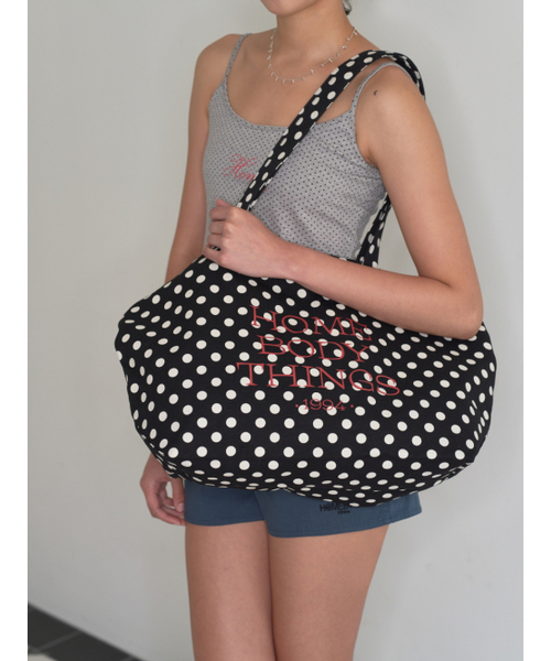 HOMEBODY THINGS（ホームバディ ティングズ）の「Homebody Classic Dot Bag (BLACK)（エコバッグ/サブバッグ・レディース・その他・FREE）」の6枚目の写真
