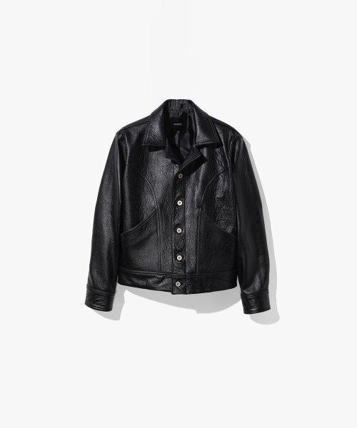 Vegetable Trucker Jacket (Black)（ライダースジャケット）｜ANDROS