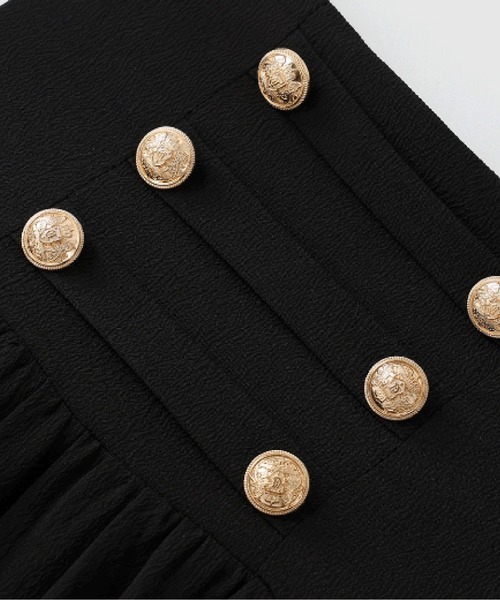 LA POMME petit(ラポミ・プチ)の「Ivory-Collar Elegance Set Up(セットアップ・レディース・ブラック・X-LARGE/LARGE/MEDIUM/SMALL)」の6枚目の写真