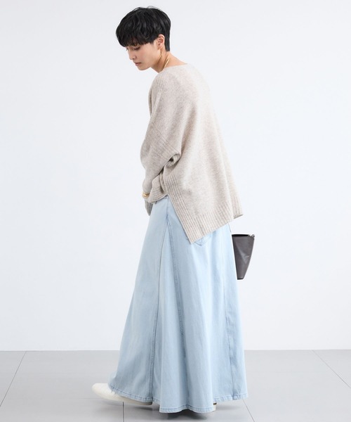 BARNYARDSTORM（バンヤードストーム）の「BARNYARDSTORM / カットデニムマキシスカート / ハンドウォッシャブル【WEB限定】（スカート・レディース・ベージュ/インディゴブルー/ブルー系1・S/M）」の22枚目の写真