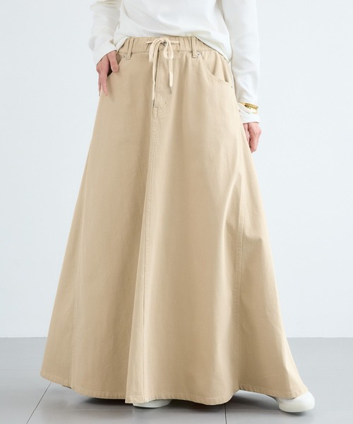 BARNYARDSTORM（バンヤードストーム）の「BARNYARDSTORM / カットデニムマキシスカート / ハンドウォッシャブル【WEB限定】（スカート・レディース・ベージュ/インディゴブルー/ブルー系1・S/M）」の17枚目の写真