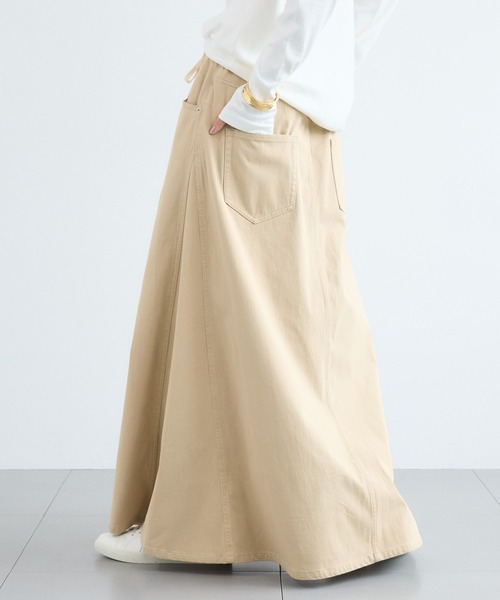 BARNYARDSTORM（バンヤードストーム）の「BARNYARDSTORM / カットデニムマキシスカート / ハンドウォッシャブル【WEB限定】（スカート・レディース・ベージュ/インディゴブルー/ブルー系1・S/M）」の19枚目の写真