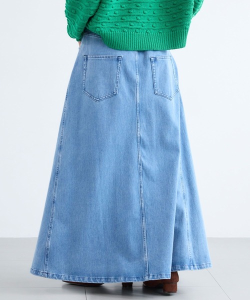 BARNYARDSTORM（バンヤードストーム）の「BARNYARDSTORM / カットデニムマキシスカート / ハンドウォッシャブル【WEB限定】（スカート・レディース・ベージュ/インディゴブルー/ブルー系1・S/M）」の11枚目の写真