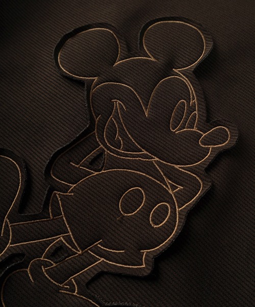 Disney(ディズニー)の「【71】【Disney/ディズニー】ミッキーマウス リップルダンボール アップリケ サガラ刺繍 スウェット/メンズ/レディース/ユニセックス(スウェット・レディース・ライトグリーン/ブラック/アッシュグレー/チャコールグレー/オフホワイト/ブラウン・XL/M/L)」の15枚目の写真