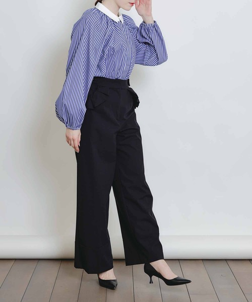 PICCIN PERLA（ピッチンペルラ）の「フリルポケットサスペンダー付きパンツ（その他パンツ・レディース・ブラック・S/M）」の10枚目の写真