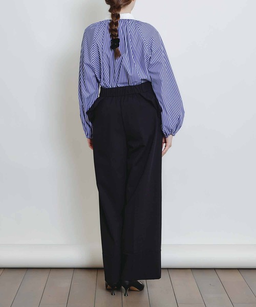 PICCIN PERLA（ピッチンペルラ）の「フリルポケットサスペンダー付きパンツ（その他パンツ・レディース・ブラック・S/M）」の9枚目の写真