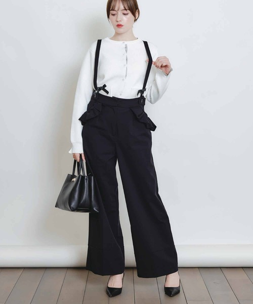 PICCIN PERLA（ピッチンペルラ）の「フリルポケットサスペンダー付きパンツ（その他パンツ・レディース・ブラック・S/M）」の18枚目の写真