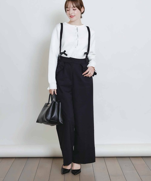 PICCIN PERLA（ピッチンペルラ）の「フリルポケットサスペンダー付きパンツ（その他パンツ・レディース・ブラック・S/M）」の15枚目の写真